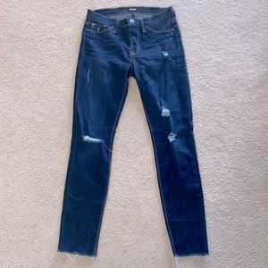 Hudson Nico Distressed Super Skinny Ankle Jeans